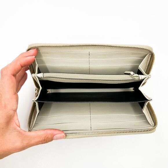 Gucci GG Monogram Guccissima Neutral Leather Zip Around Wallet Organizer - Picture 9 of 12